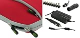 41 BhXNfzyL. SL160  rooCase 4n1 Combo   Dell Inspiron Mini IM12 2868 12.1 Inch Netbook Sleeve Case with AC and DC Adapter Charger Home / Car / Airplane   Invisible Zipper Dual Pocket Red