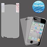 Crystal-Clear Transparent LCD Cell Phone Screen Protector with Lint Cleanin ....