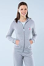 Long Sleeve Cotton Fleece Hooded Sweatshirt With Contrast Tipping