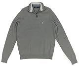 Nautica Mens 1/4 Zip Solid Pullover Sweater