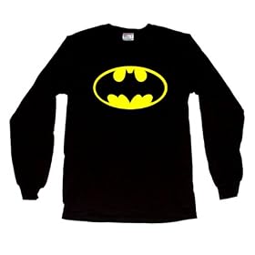 TS506 Batman Logo Long Sleeve T-Shirt DC Comics Bruce Wayne