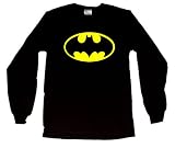 TS506 Batman Logo Long Sleeve T-Shirt DC Comics Bruce Wayne