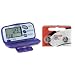 Omron HJ-105 Pedometer with Calorie Counter Plus 2 Maxell LR43 Replacement Batteries!