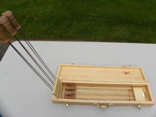 Super Skewer Hand-crafted Wooden Case for 6 Original Skewers (case only) - FREE STANDARD SHIPPING IN USA