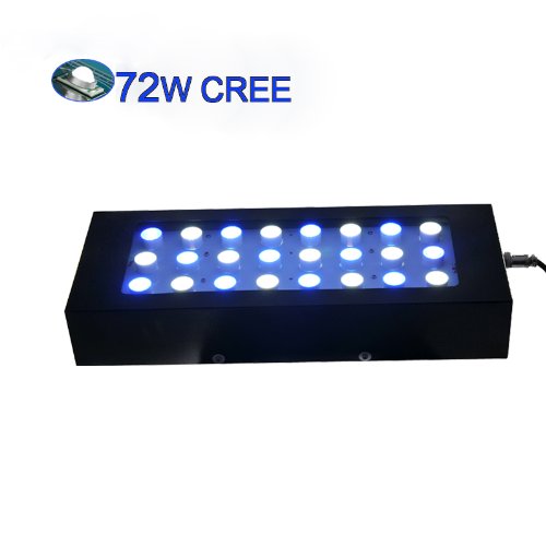 CREE LED 72 watt DIMMABLE Reef Aquarium light Model XPG R5/XPE = 250MH