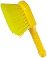 Rubbermaid Commercial FG9B2900YEL Short Plastic Handle Utility Brush, Synthetic Fill, Yellow