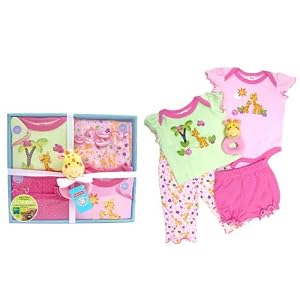 Fisher Price Precious Planet 5 Piece Layette Set, Pink