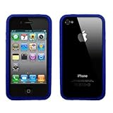 Blue Silicone Bumper Frame Case / Skin / Cover for AT&T Apple iPhone 4 / 4G ....