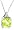 10k White Gold, August Birthstone, Peridot and Diamond Pendant