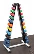 12 Pair Neoprene Dumbbell with Rack