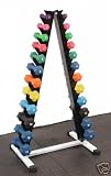 12 Pair Neoprene Dumbbell with Rack
