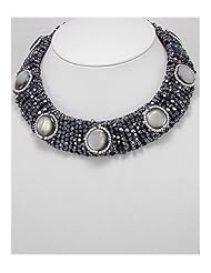 Mother of Pearl Necklace In White Base