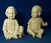 Pair Baby Boy Girl Reproduction Antique Piano Babies