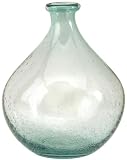 Amadour Bubble Glass Bottle, 10.25"Hx8"D, BLUE