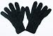 Handmade Alpaca Natural Fiber Gloves - Cable Design in Classic Black (One Siz...