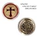 ONE RARE 1oz TROY Ounce 24k/999 FINE PURE GOLD PLATED MASON KNIGHTS TEMPLAR COIN