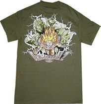 Dragon Ball Z: Group Attack Green Shirt.