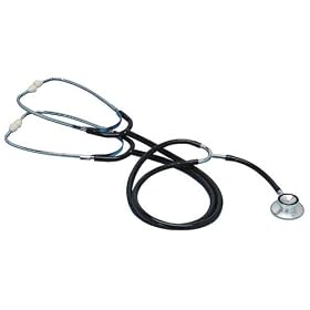 Omron Professional Dual-Head Training Stethoscope-Black Tubing (405)