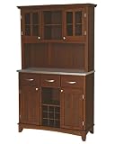 Buffet of Buffet with Stainless Top & Hutch