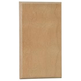 Anigmo W022 Dimwood Wood Plate, Natural Cherry
