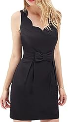 Sexy A-line V-neck Wrap  Sleeveless Tank Zig Zag Tunic  With a Bow(s)