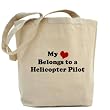Heart Belongs: Helicopter Pil Occupation Tote Bag by CafePress