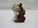 Traditional Christmas Cake Decoration - Angel pig with cello