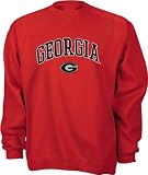Georgia Bulldogs Youth Red Tackle Twill Crewneck Sweatshirt