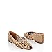 Sesto Meucci Bronze Woven Leather Flat