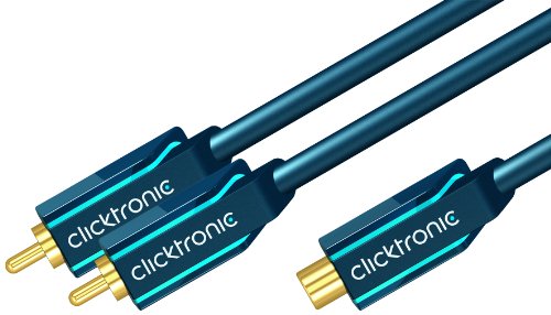 Clicktronic Casual Y-Cinch Adapter (Cinch-Kupplung/2x Cinch-Stecker) 0,1 m Preisvergleich