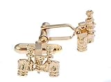 Gold plated binocular cufflinks with presentation case