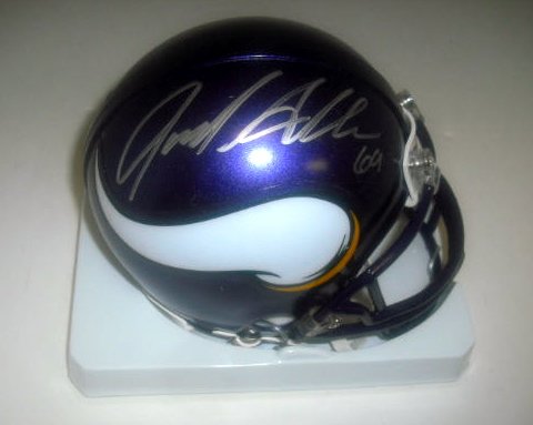 Jared Allen Minnesota Vikings Hand Signed Autographed Mini Football Helmet