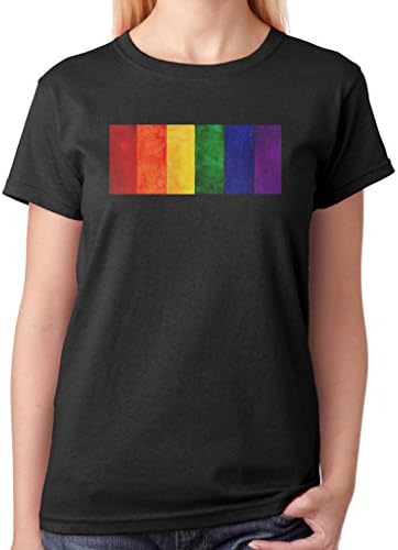 A Winer Women's Tee Funny Shirts Love Is Love Screen Printing T Shirts Black Size Large