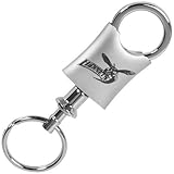 NCAA Delaware State Hornets Brushed Metal Valet Keychain