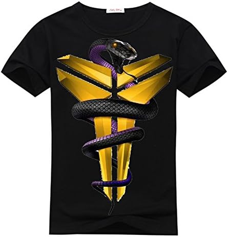 LBJY Fashion Kids Kobe Bryant classic Cotton T-Shirt Medium/7Y-8Y Black