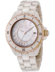 Swiss Legend Womens 20050-BGWRR Karamica Collection Beige Ceramic Watch