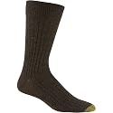 Gold Toe Men's Windsor Wool Dress Sock, Charcoal, 3-Pack,  Size 7-12, Sock size 10 - 13