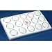15 White Foam Gem Jars Gemstone Storage Display Tray Insert