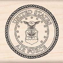 Inkadinkado Rubber Stamp-Air Force Insignia