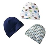 Gerber Boys’ Blue Assorted 3Pack Cap Set – 0-6 Months