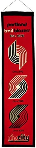 NBA Basketball Portland Trailblazers Heavy Wool with Embroidery Sport Team Logo Heritage Banner #3026