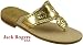 Jack Rogers Navajo Gold Leather Thong Sandals