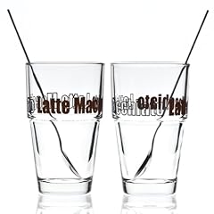 Leonardo 042555 Becher Solo Latte Macchiato mit L�ffeln 4-teilig Set