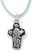 Pewter You Are Valued Cross Pendant by Bob Siemon, 18