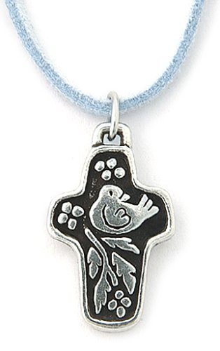 Pewter You Are Valued Cross Pendant by Bob Siemon, 18