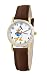 Disney Women's D076S007 Donald Duck Brown Leather Strap Watch