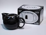 "T-POD" - BLACK -The 2cup teapot with stainless steel lid and infuser.
