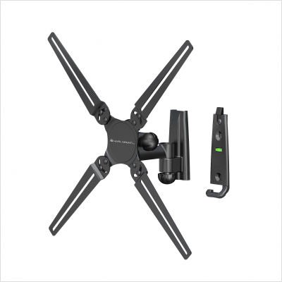 Level Mount DC30SJ Articulating LowProfile Wall Mount for 10 to 30 Displays Black