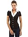 PattyBoutik Women's 2-in-1 Pleated White Shirt Blouse