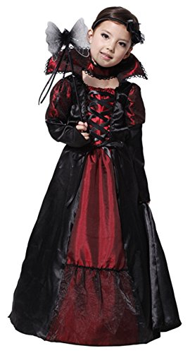 Biwinky Kids Girls Gothic Vampiress Costume Halloween Cosplay Clothing